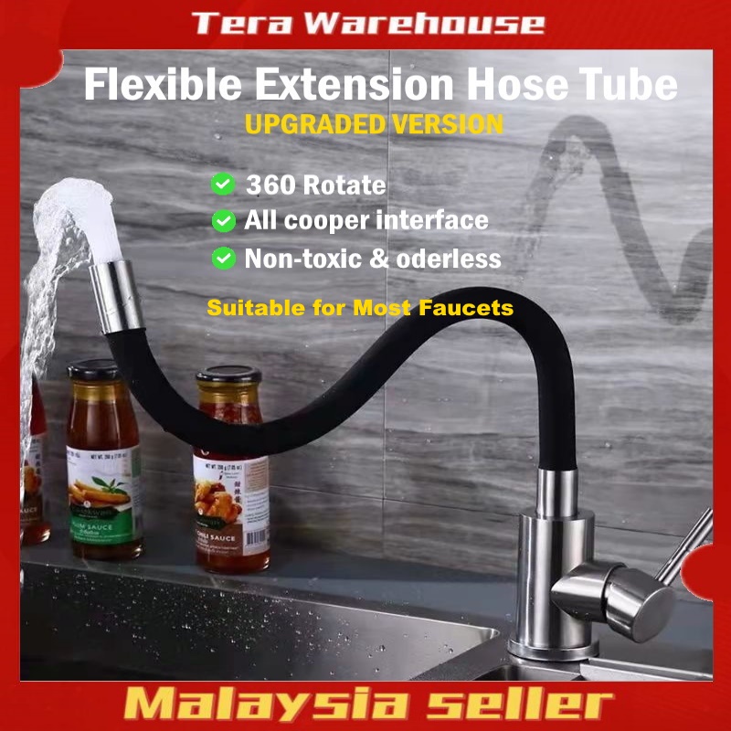 Faucet Extension Extender Universal Rotating Silicone Flexible Hose   Sg 11134201 22100 Disl4wqolbivf2