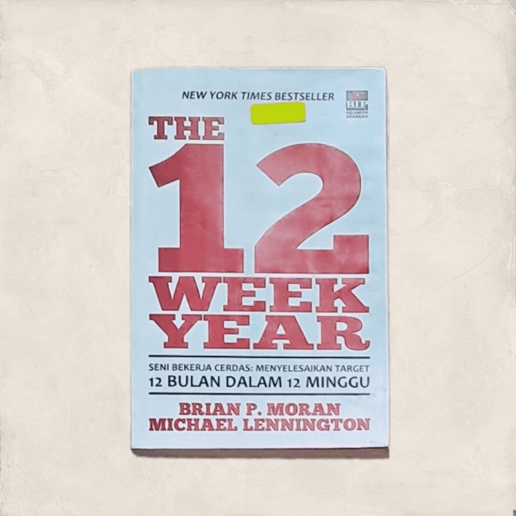 Preloved Ori The 12 Weeks Year Motivational Book Shopee Malaysia