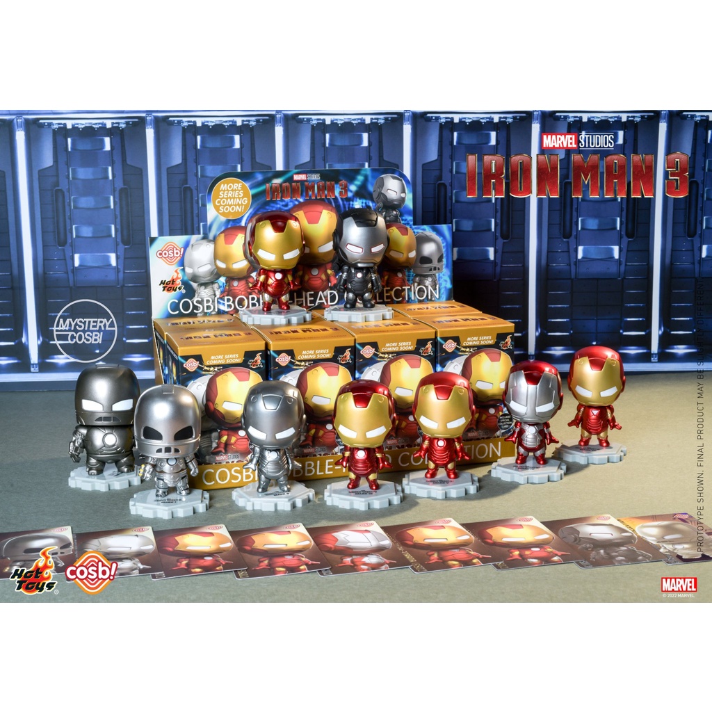 [Ready Stock] Iron Man 3 Iron Man Cosbi BobbleHead Collection