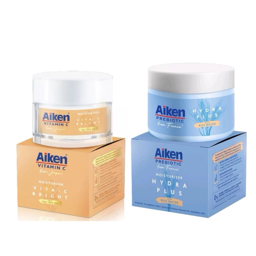 AIKEN PREBIOTIC HYDRA PLUS MOISTURISER 40G AIKEN VITA C BRIGHT