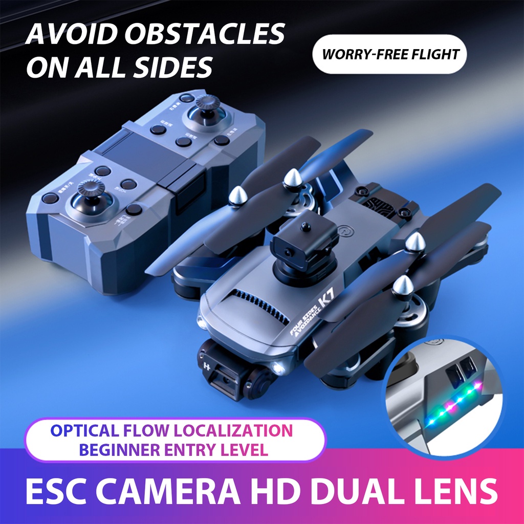 2022 New k7 Drone 5G WIFI 4K HD professional camera 3axis antishake gimbal ESC with optical