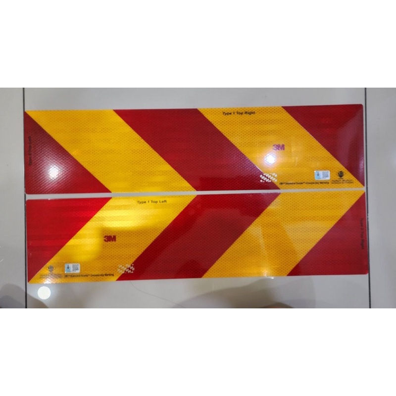 1 Pair 3m Reflective Sticker Lorry 3m Reflector Lorry Diamond Sticker