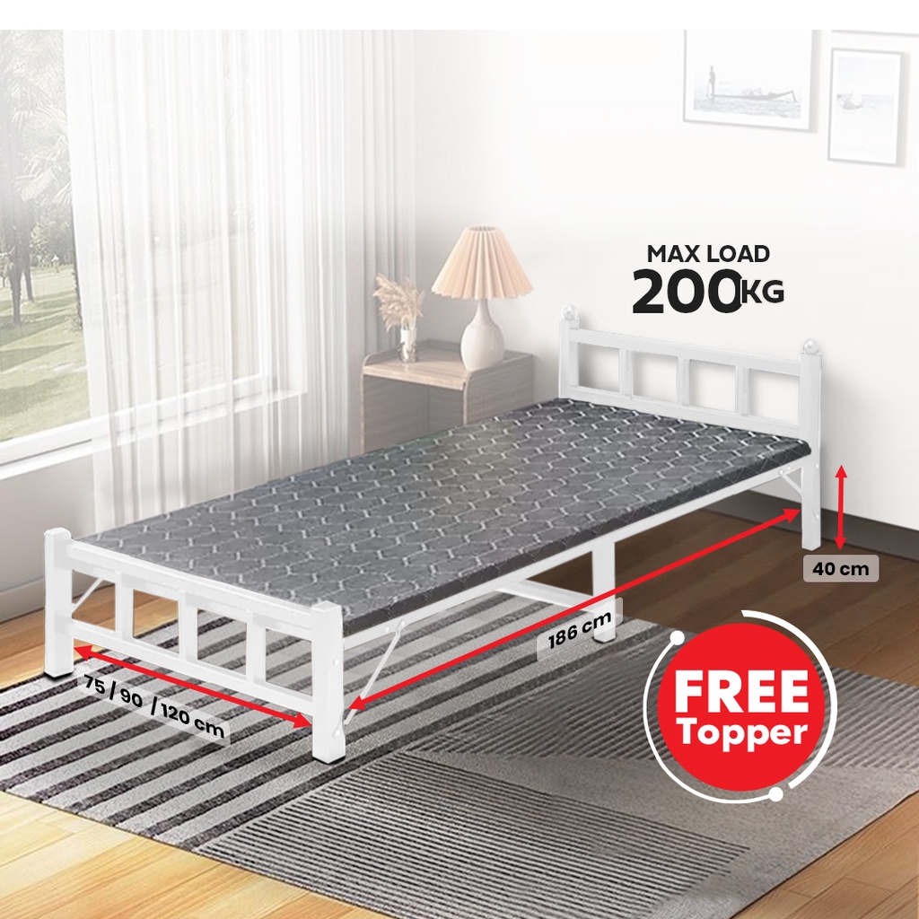 READY STOCK FINSSO: ARIAL BED FRAME WITH FREE TOPPER / KATIL / TILL THIS WEEK ONLY!!!