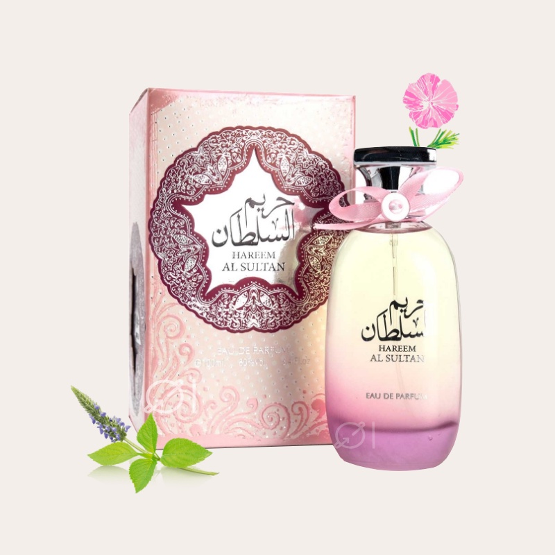 Hareem al Sultan Arab Perfume Original Minyak Wangi Oud, Rose, Vanilla