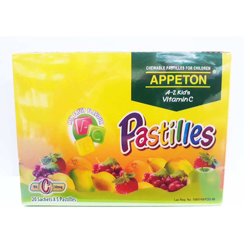 Appeton A-Z Kids Vitamin C Pastilles (5 Pastilles x 20's) | Shopee Malaysia