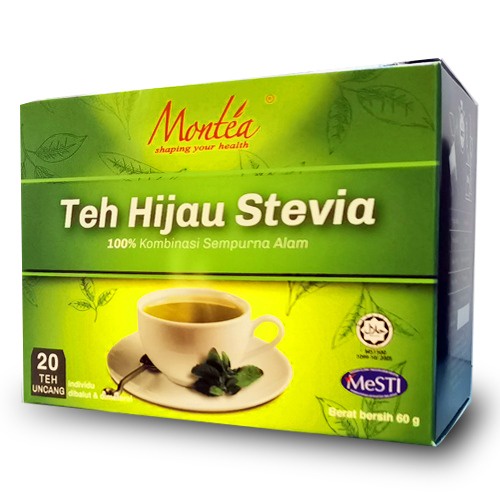 Montea Stevia Green Teabags (3g x 20's) Shopee Malaysia