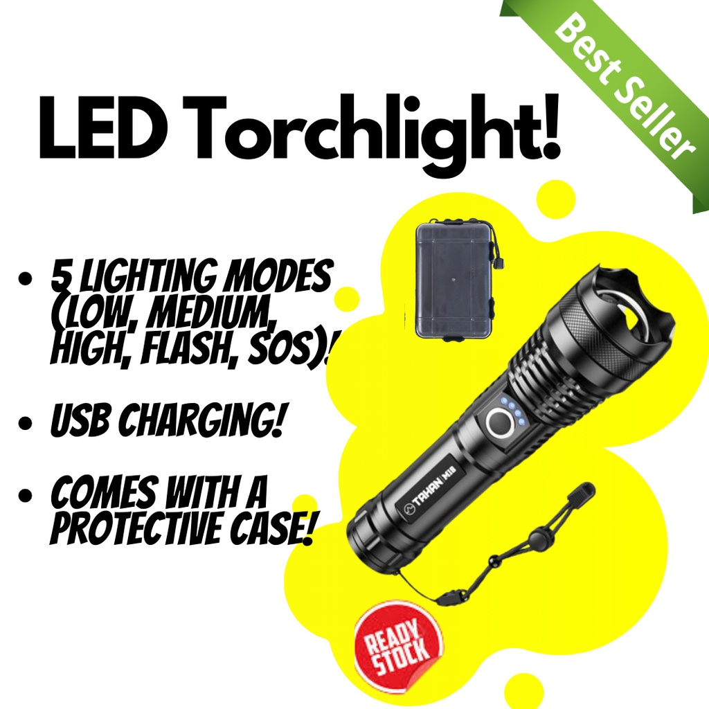 [Best seller] M18 LED Torchlight Lampu Suluh Emergency Kit