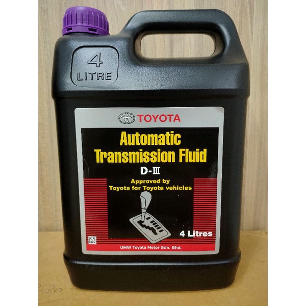 TOYOTA ORIGINAL GENUINE AUTOMATIC TRANSMISSION FLUID ATF DIII D3 DX3