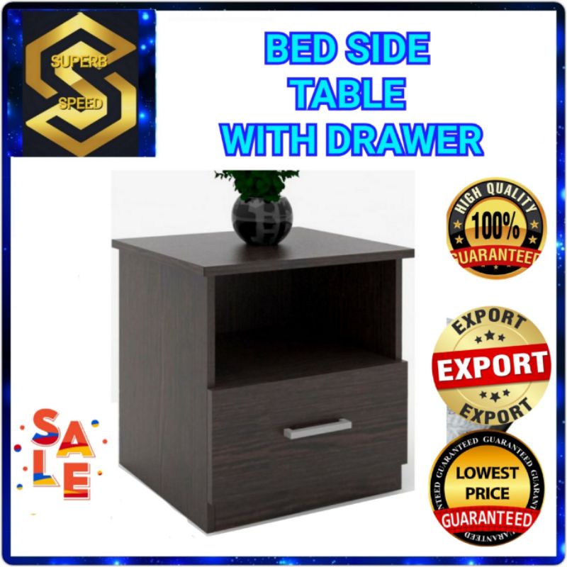 BUATAN MALAYSIA BED SIDE TABLE WITH DRAWER MEJA TEPI KATIL SIAP LACI ...