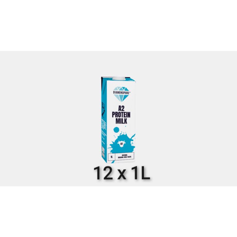 UHT DiamondPure, A2 Protein Milk 1L (12 Packets) - Full Cream milk ...