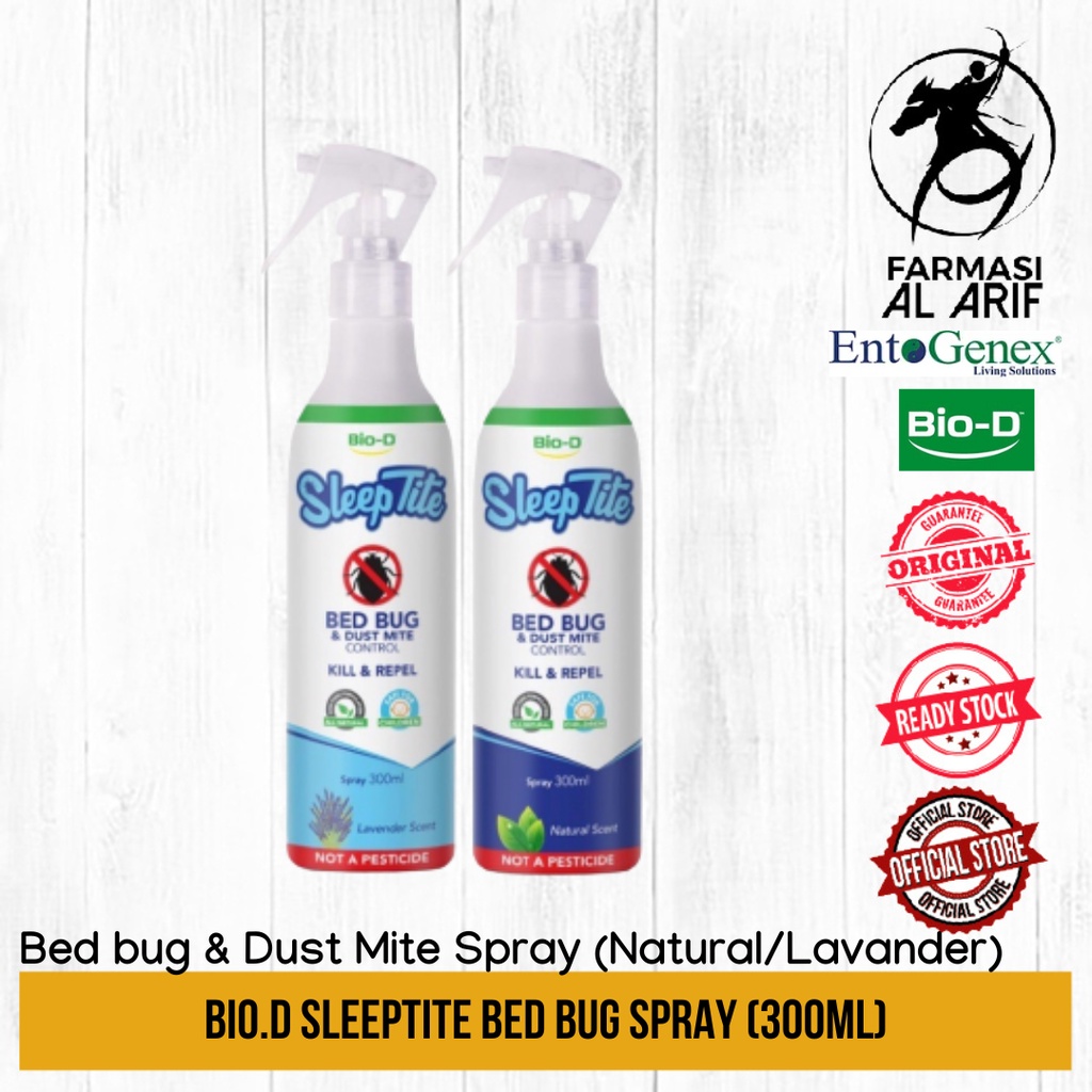 BioD Sleep Tite Bed Bug & Dust Mite Control Kill Repel 300ml [Natural