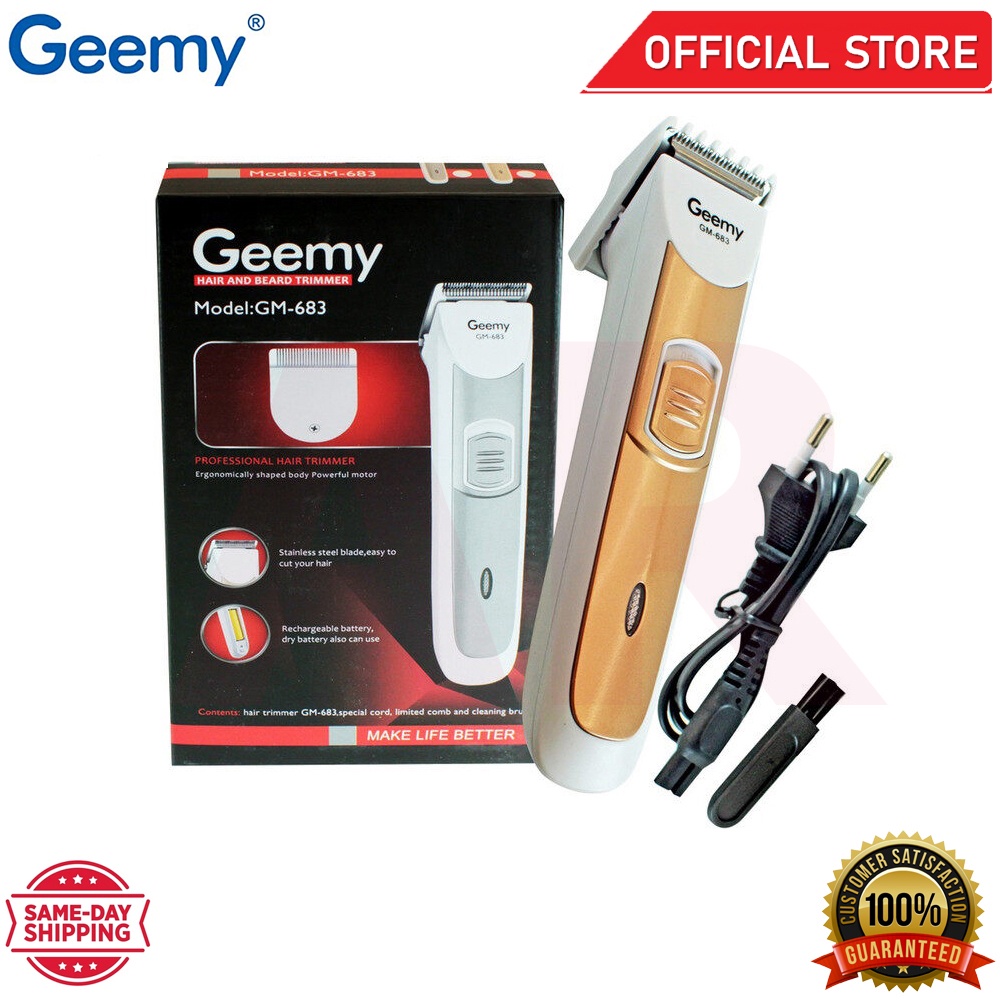 Geemy GM 683 Hair Clipper Rechargeable Hair Trimmer Men Beard Trimmer