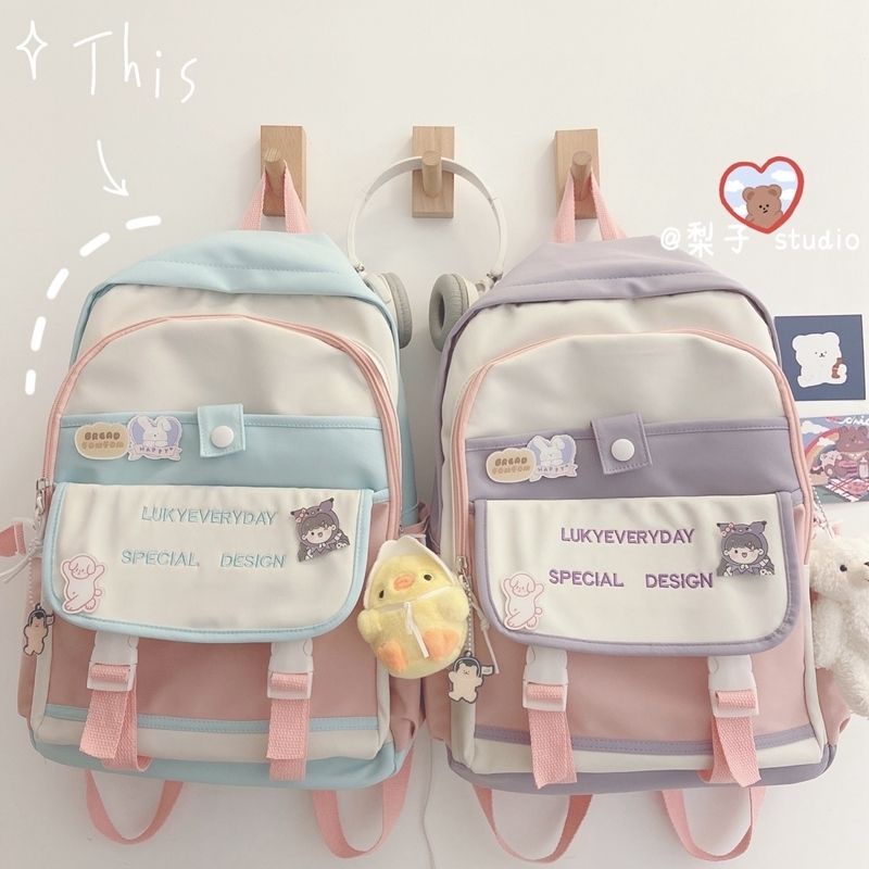 School Bag Korean Version Backpack Style Cute ins Shopee Malaysia