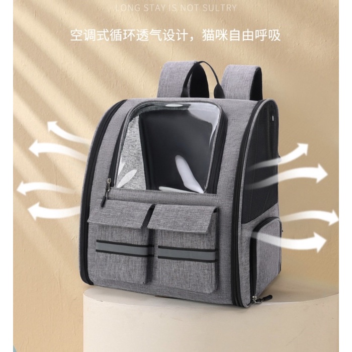 Rolling Large Cat Carrier For Large Cats with on Wheels, Dog Cat