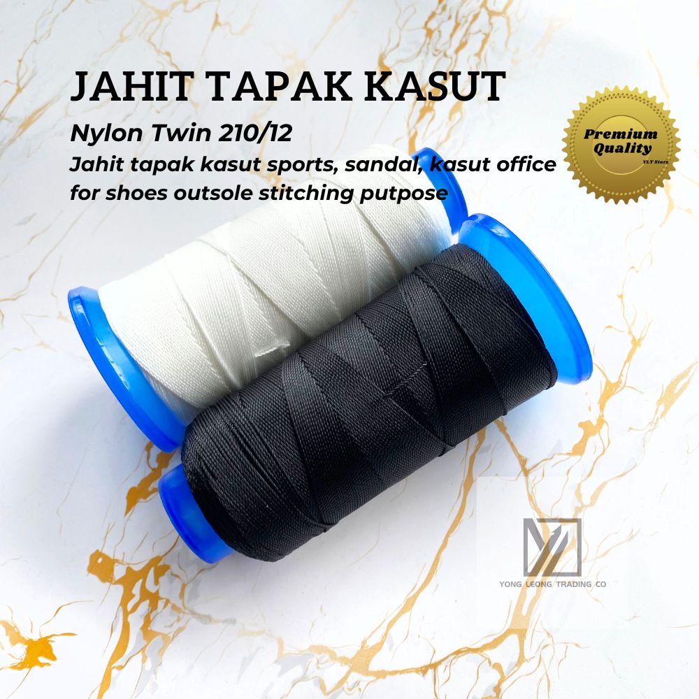 Benang Jahit Tapak Kasut Kualiti Nylon Twin Polyester 1.0mm | Shopee ...