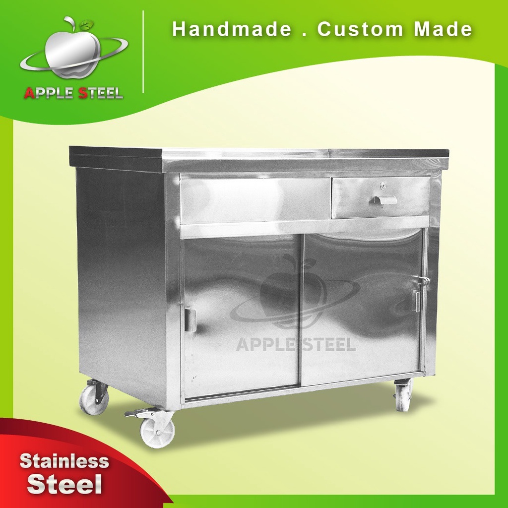 Stainless Steel Table With Drawer/Handmade Stainless Steel Meja