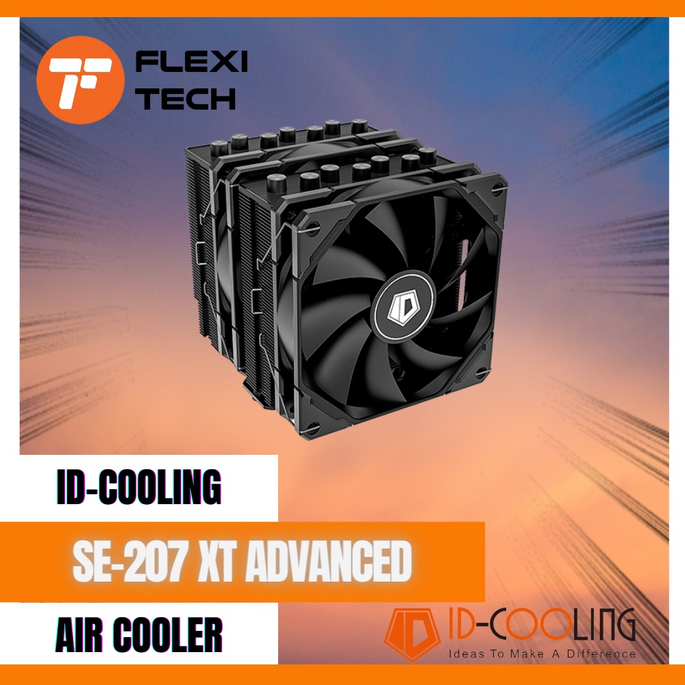 Flexi Tech ID-COOLING SE-207 XT Advanced CPU Cooler LGA1700 Monster Air ...