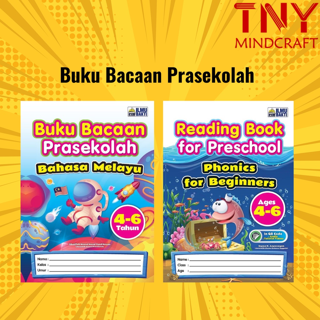 Buku Bacaan Prasekolah & Reading Book For Preschool : BM & BI | Shopee ...