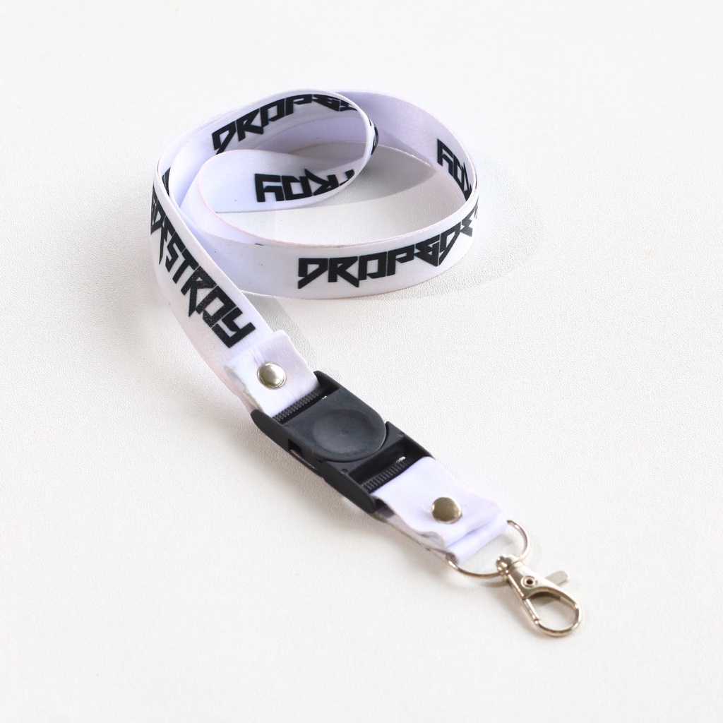 Lanyard DROP & DESTROY WHITE | Shopee Malaysia