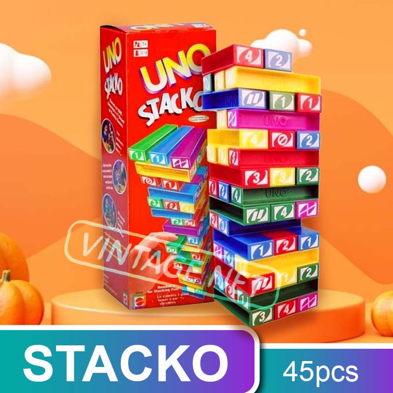 [READY STOCK] Stacko Stacking Jenga Game Stacking Block Game For