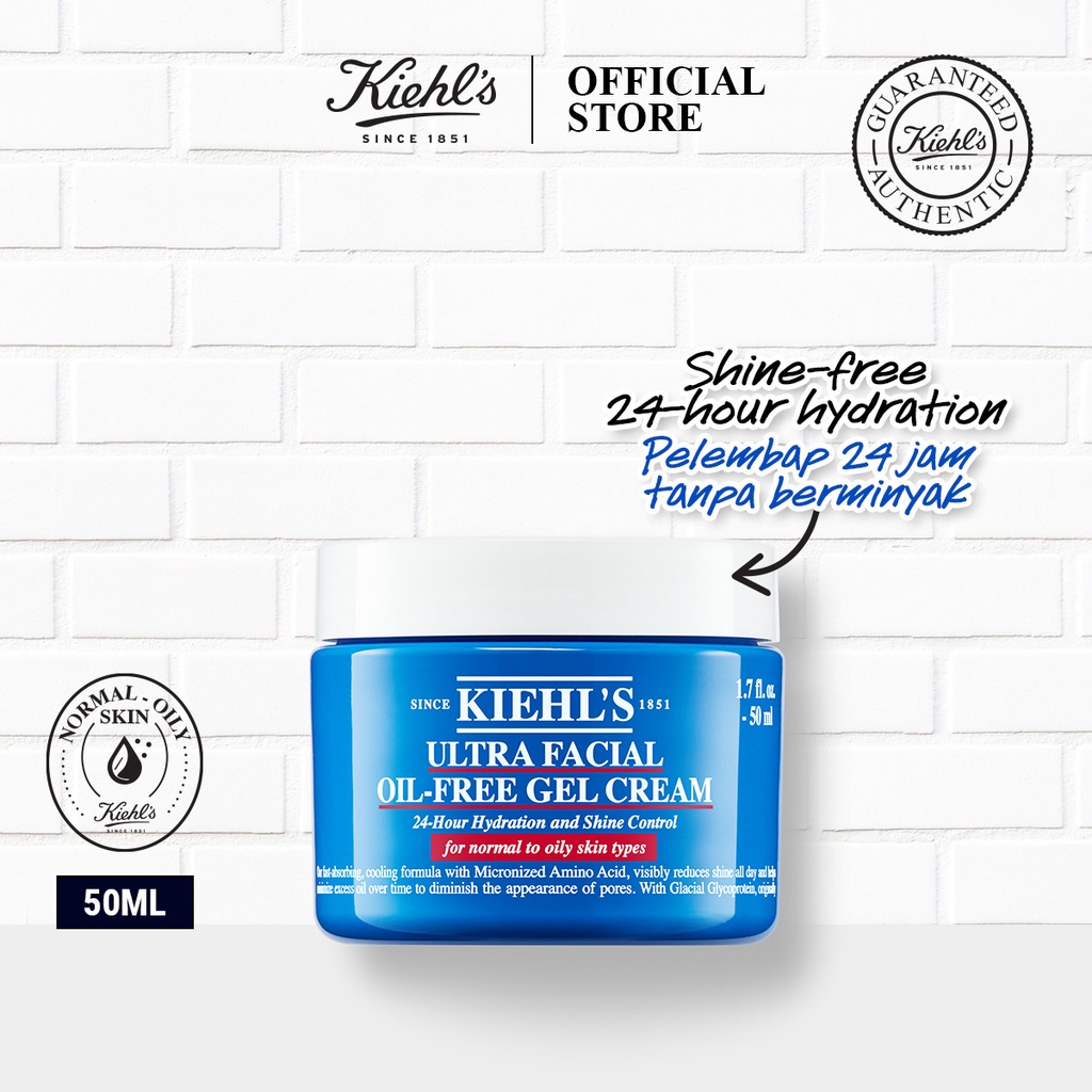 Kiehl's Ultra Facial OilFree Gel Cream (50ml) 24hours shinefree