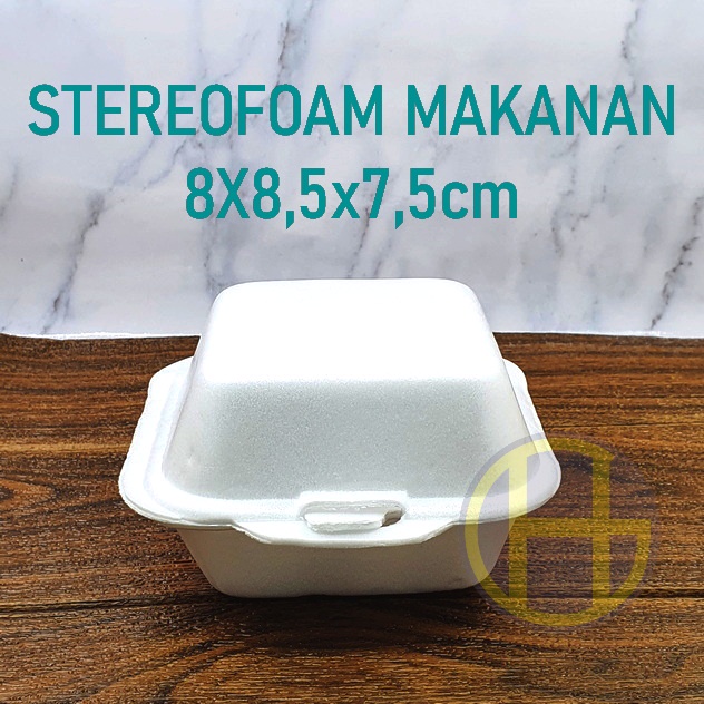 Styrofoam BURGER Food Beverage MINI CAKE Container BENTOU BENTO
