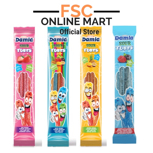 [FSC] Damla Sour Tubes Soft Chewy Candy 30gm Shopee Malaysia