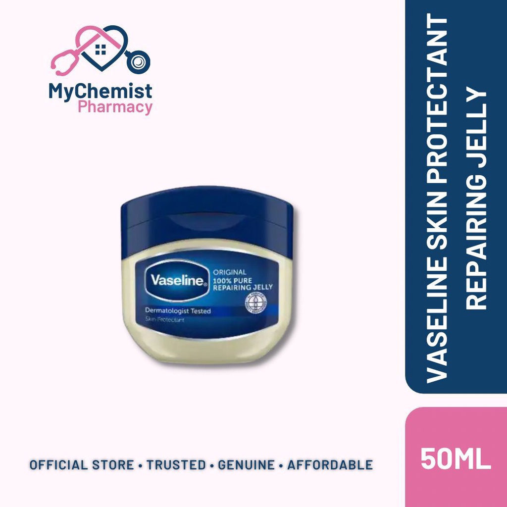 Vaseline Petroleum Jelly Original 100 Pure 50ml (Skin Protectant Repairing Jelly) Shopee Malaysia