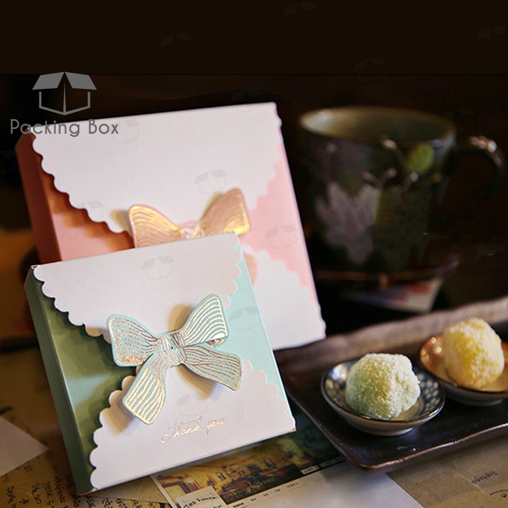 READY STOCK!!!Gift Box Candy Box Ribbon Thank you Boxes Bow Ribbon For