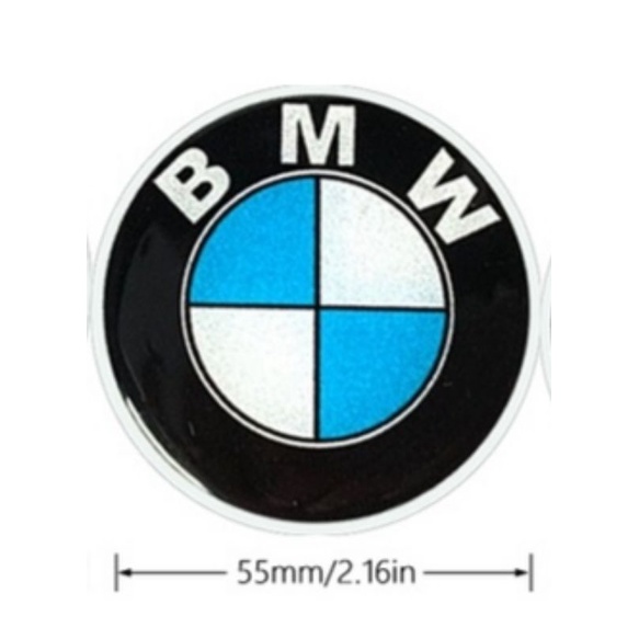 BMW 5.5cm Logo Sticker Emblem Pair Motorcycle and Car | Shopee Malaysia