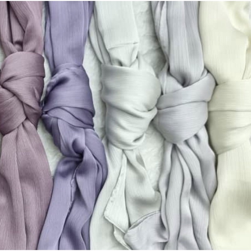 tutorial shawl satin muna