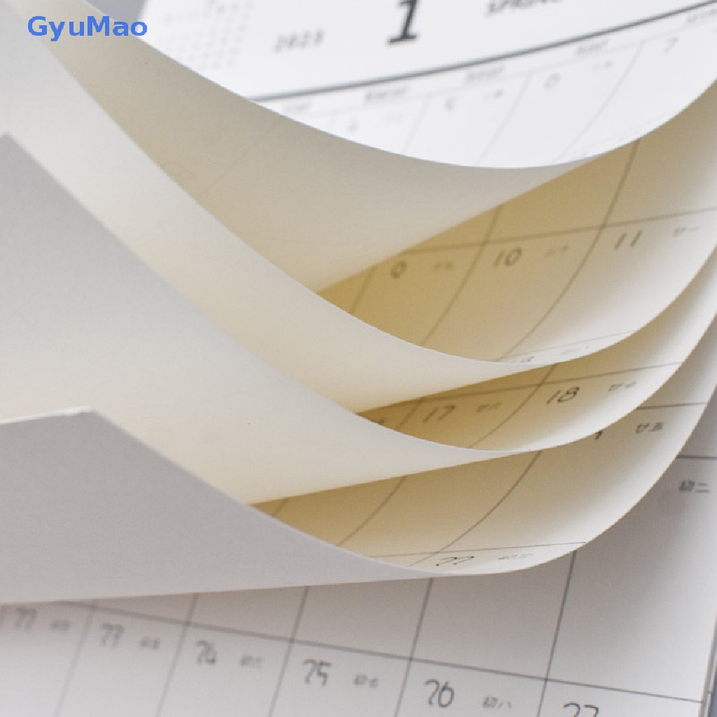 [cxGYMO] 2023 Simple Wall Calendar Weekly Monthly Planner Agenda