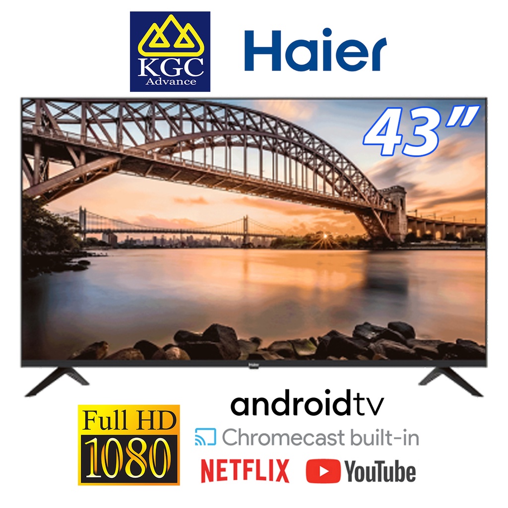 Haier Full HD LED Android TV (43") H43K6FG | Shopee Malaysia