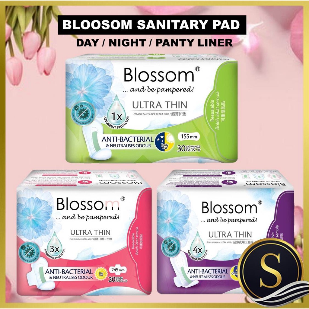 Blossom Sanitary Pad Ultra Thin Ultra Super Absorption Day Use Night