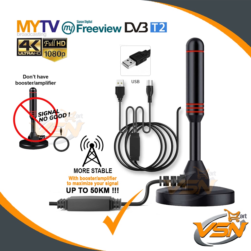 Areal TV indoor my tv UHF Antenna MYTV DVB T2 DVBT2 Antenna HDTV