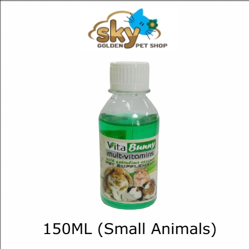 Vita Bunny Multi Vitamin with Spirulina Essence (For Rabbit, Hamster & Small Animals) 150ML