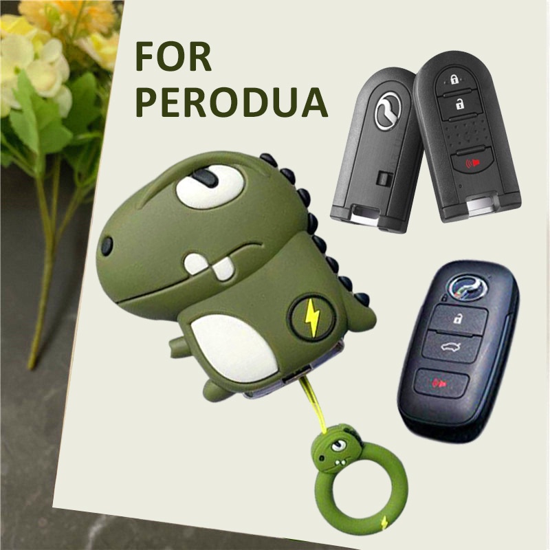 Multi Premium Cute Dragon Car Key Case Perodua MYVI BEZZA AXIA SE ARUZ ALZA ATIVA Malaysia National Accessories Lady ... - Image 3