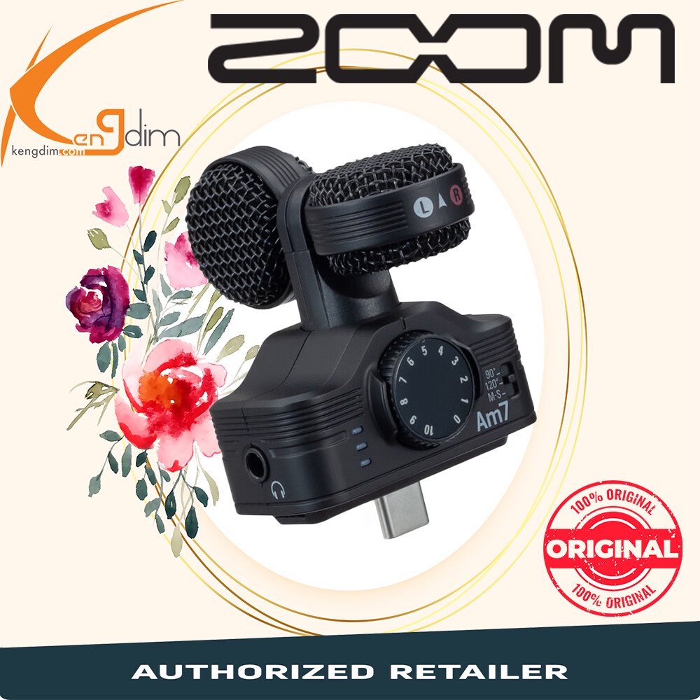 Zoom Am7 Mid-Side Stereo Microphone for Android Devices with USB-C ...