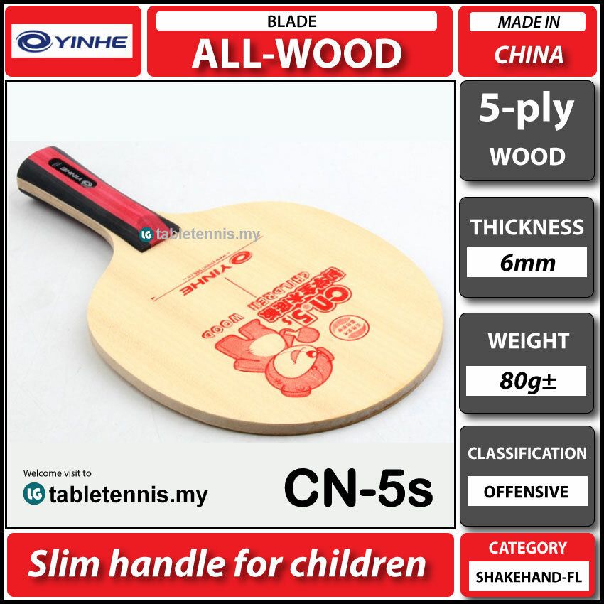 Yinhe Blade CN-5s Table Tennis Wooden Blade Racket Paddle Bats Raket Ping Pong