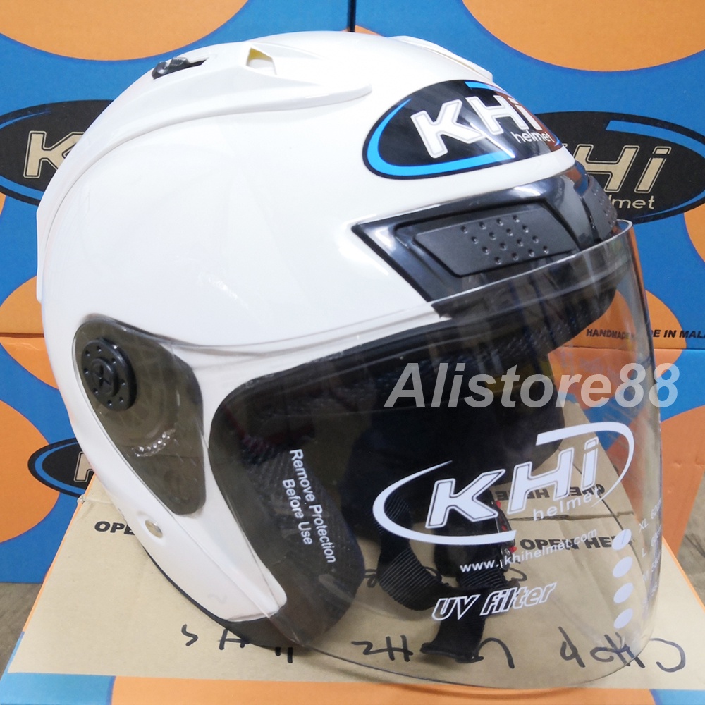 KHI RR HELMET 100 ORIGINAL WHITE COLOR Shopee Malaysia
