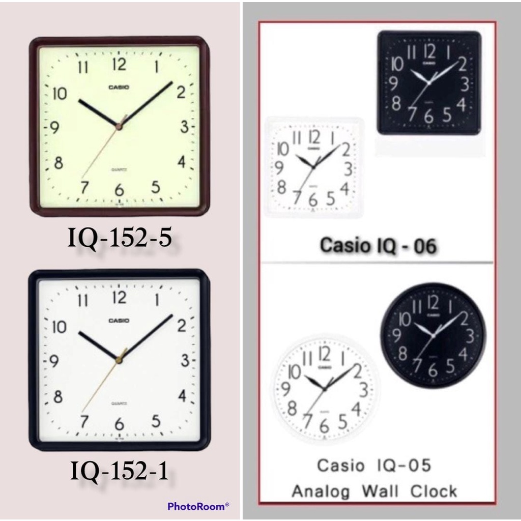 Casio IQ-05 / IQ-06 / IQ-152 Wall Clock Original ..(Old model IQ-01S ...