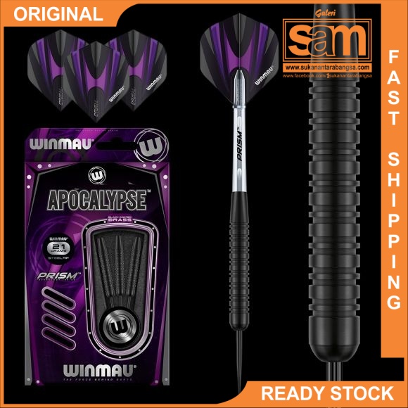 Winmau Apocalypse Steel Tip Brass Dart Set.