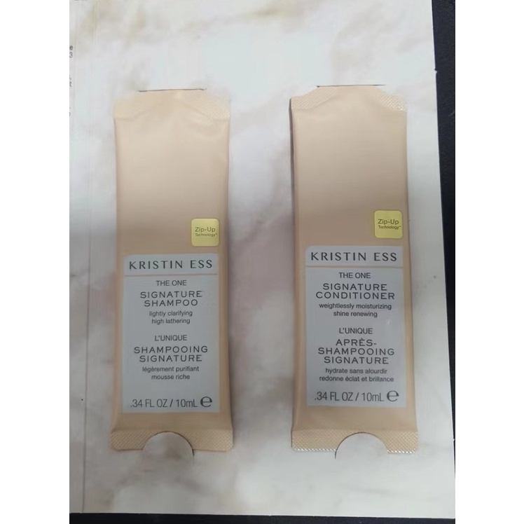 KRISTIN ESS The One Signature Shampoo 10ml Conditioner 10ml Travel