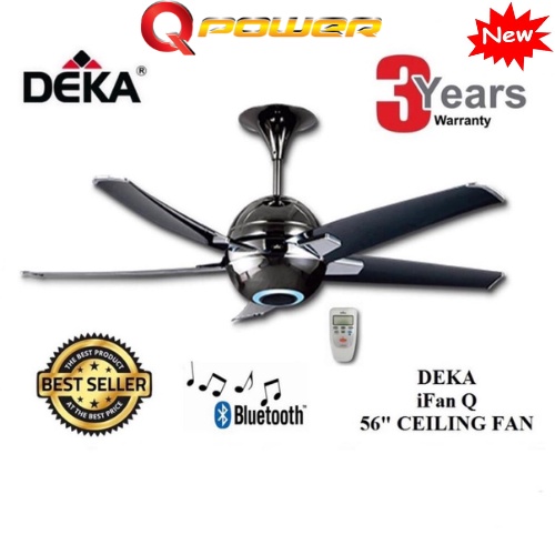 [AUTHORISED DEALER] DEKA IFAN Q 56" REMOTE CONTROL CEILING FAN WITH BLUETOOTH SPEAKER (GM