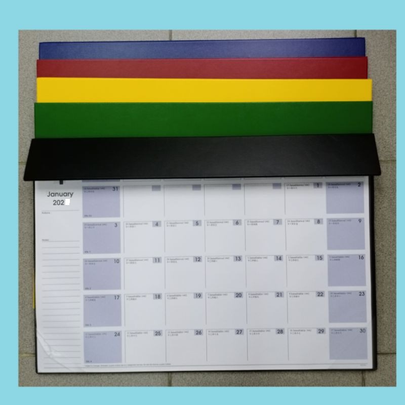2023 TABLE PLANNER MONTHLY (PVC) Shopee Malaysia