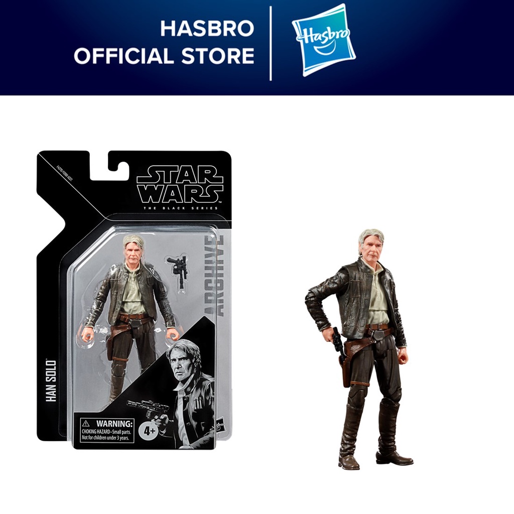 Star Wars The Black Series Archive Han Solo Toy Star Wars: The Force Awakens Collectible Action Figure Toy (6" Scale)