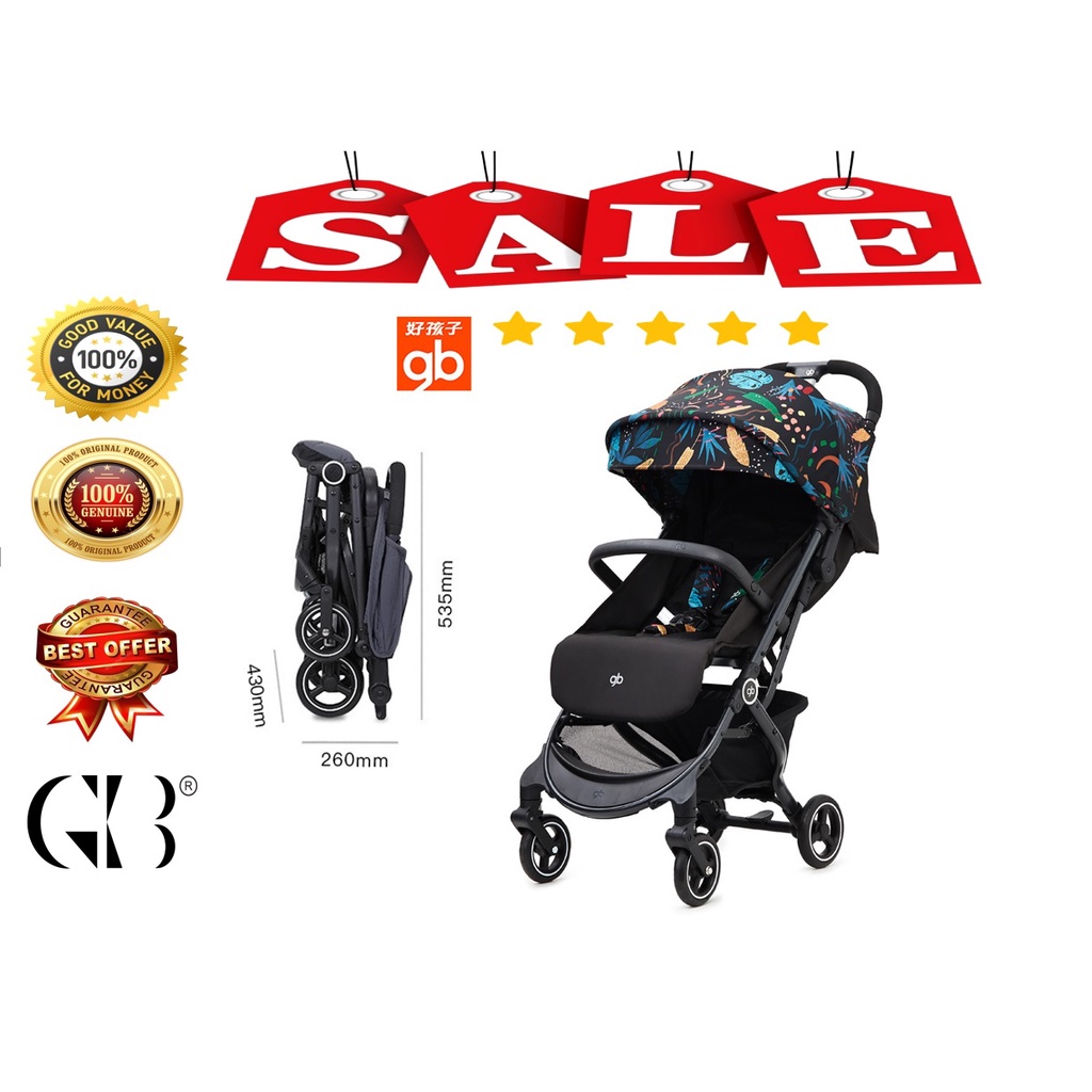 GBSTORE [100 ORIGINAL] gb stroller WEE tropical leaves D628 full