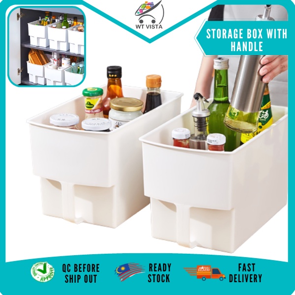 Storage Box with Handle Box Multipurpose Storage Organizers