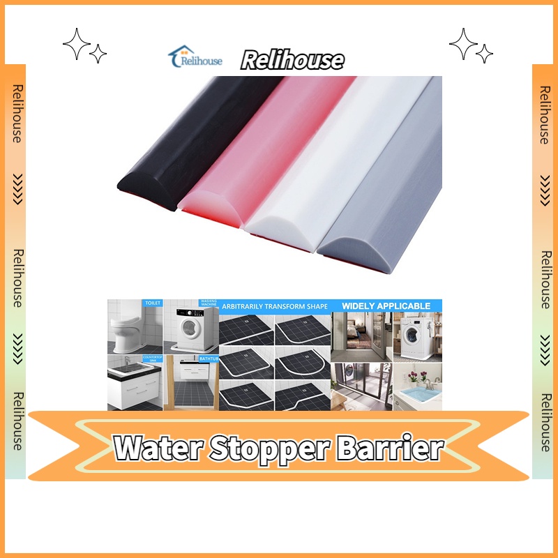 RELI Silicone Flexible Floor Water Stopper Home Wash Basin Kitchen