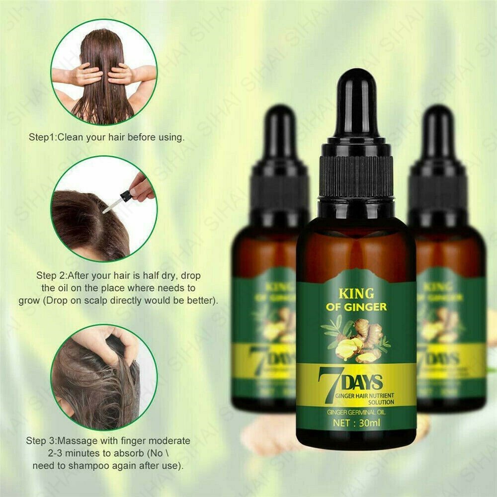 IN STOCK】Hair Growth Ginger Germinal Oil Essential Oil Hair Loss Treatment  7 Days Refreshing Nourishing Hair Follicle Long Hair Nutrient Solution |  Shopee Malaysia